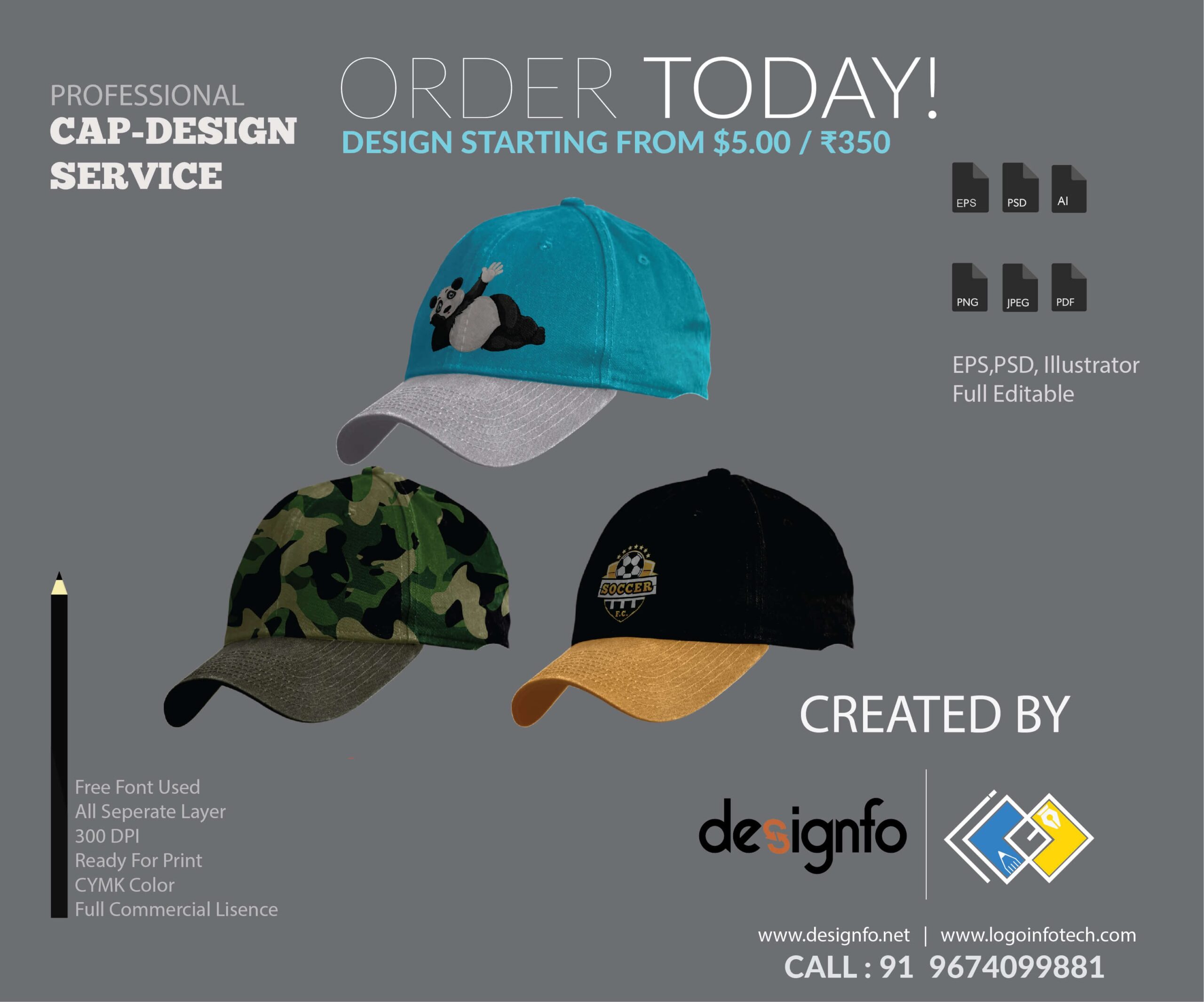 Hat & Cap Design Service